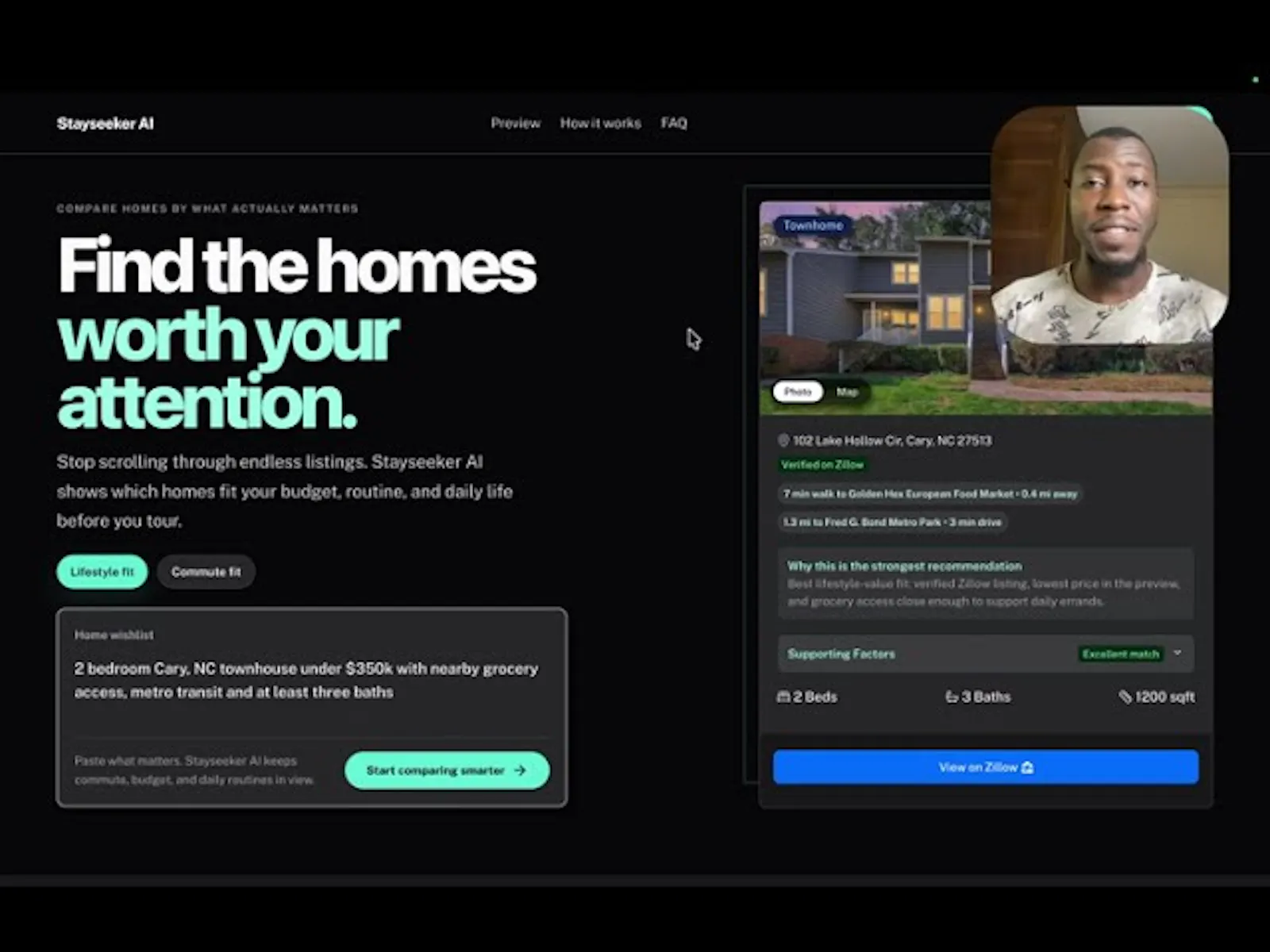 Stayseeker AI screenshot 1 (video preview)