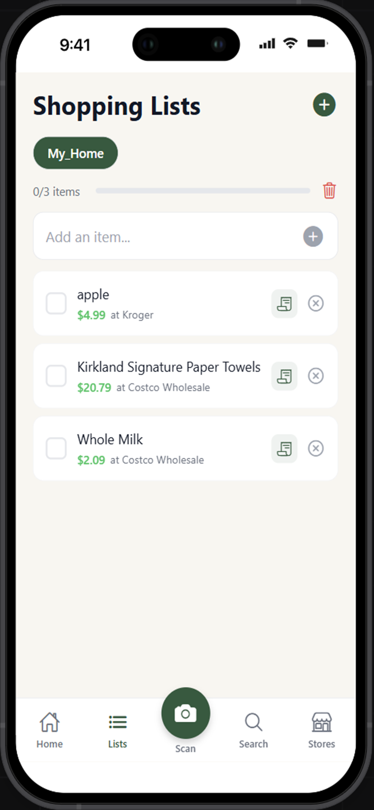 GrocSnap: Grocery Tracker - Screenshot 3 showing product features and functionality