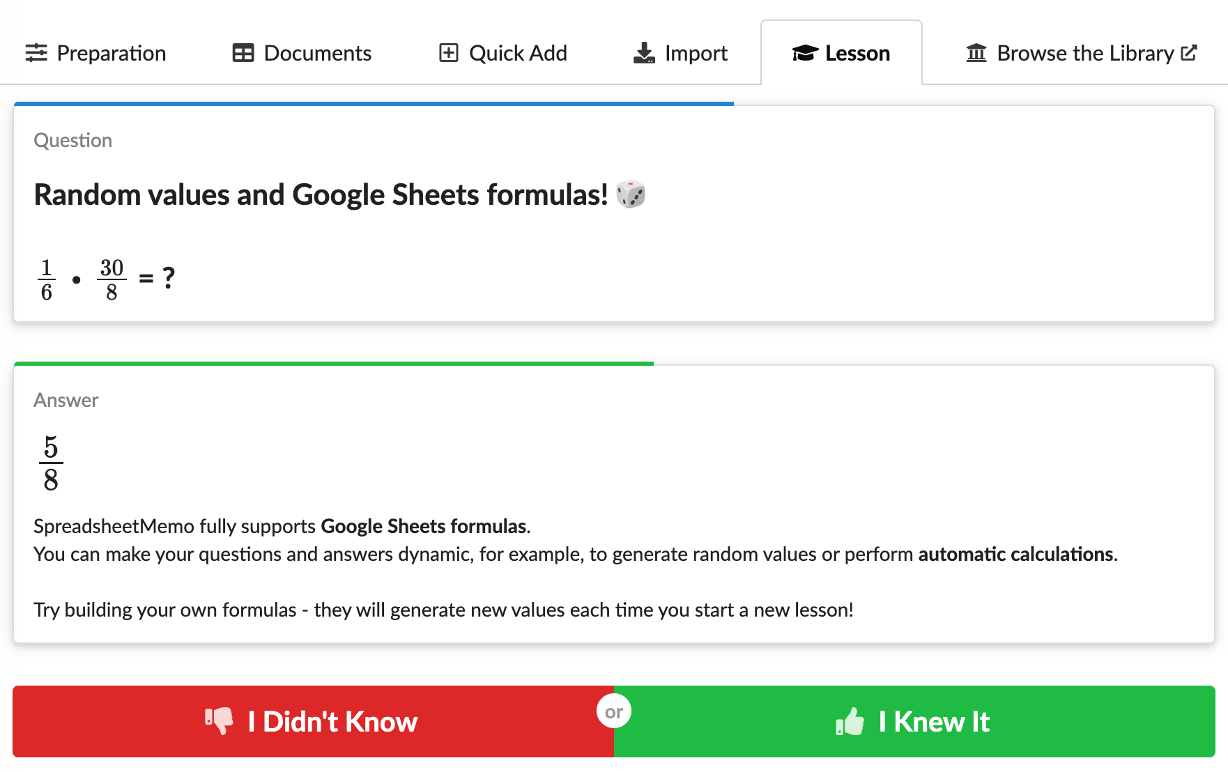 SpreadsheetMemo - Screenshot 4 showing product features and functionality