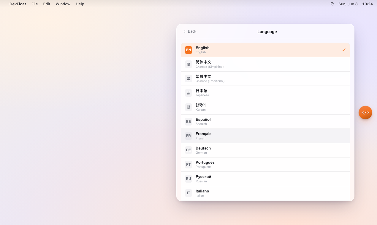 DevFloat gallery image