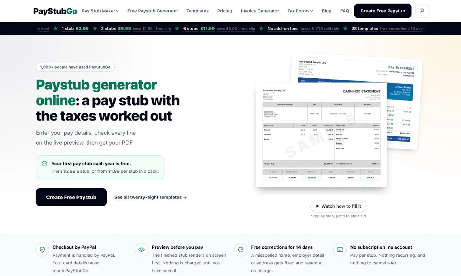PayStubGo screenshot 1