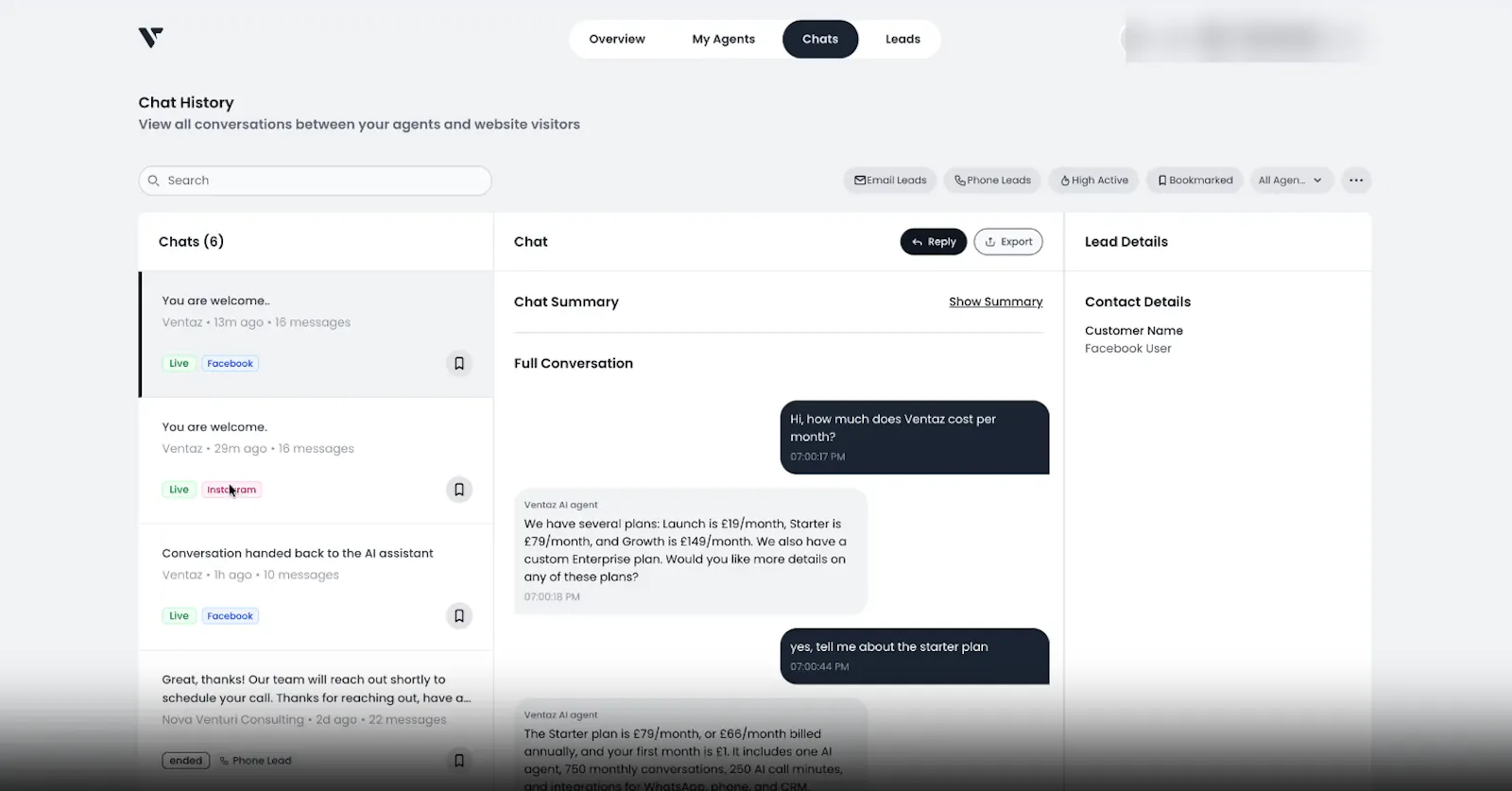 Ventaz AI screenshot 2