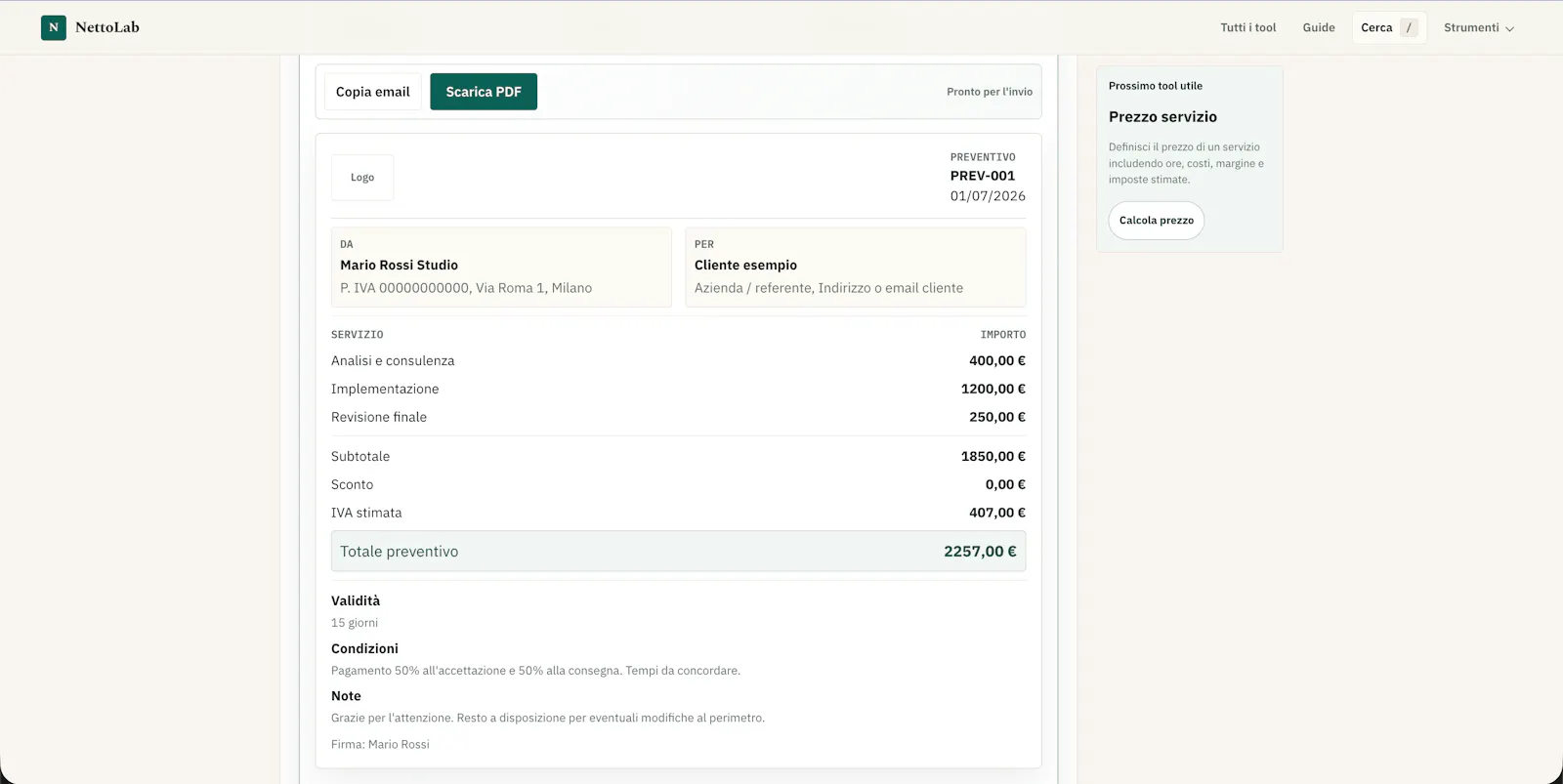 NettoLab screenshot 2