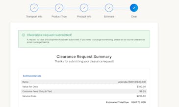Customs duty estimator gallery image