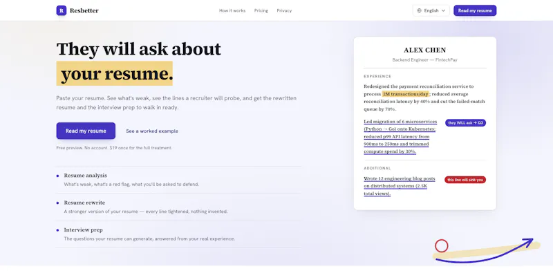 Resbetter screenshot 1