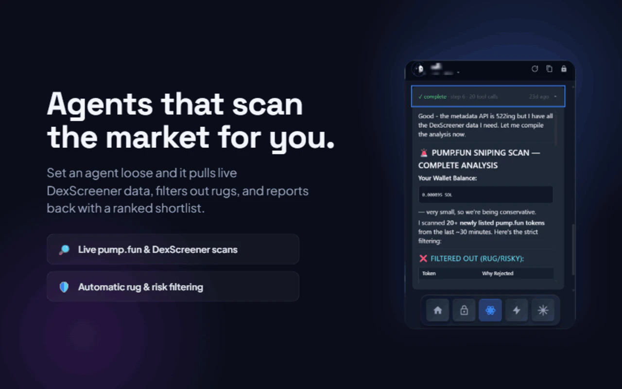 First built-in Agentic AI Wallet 截图 2