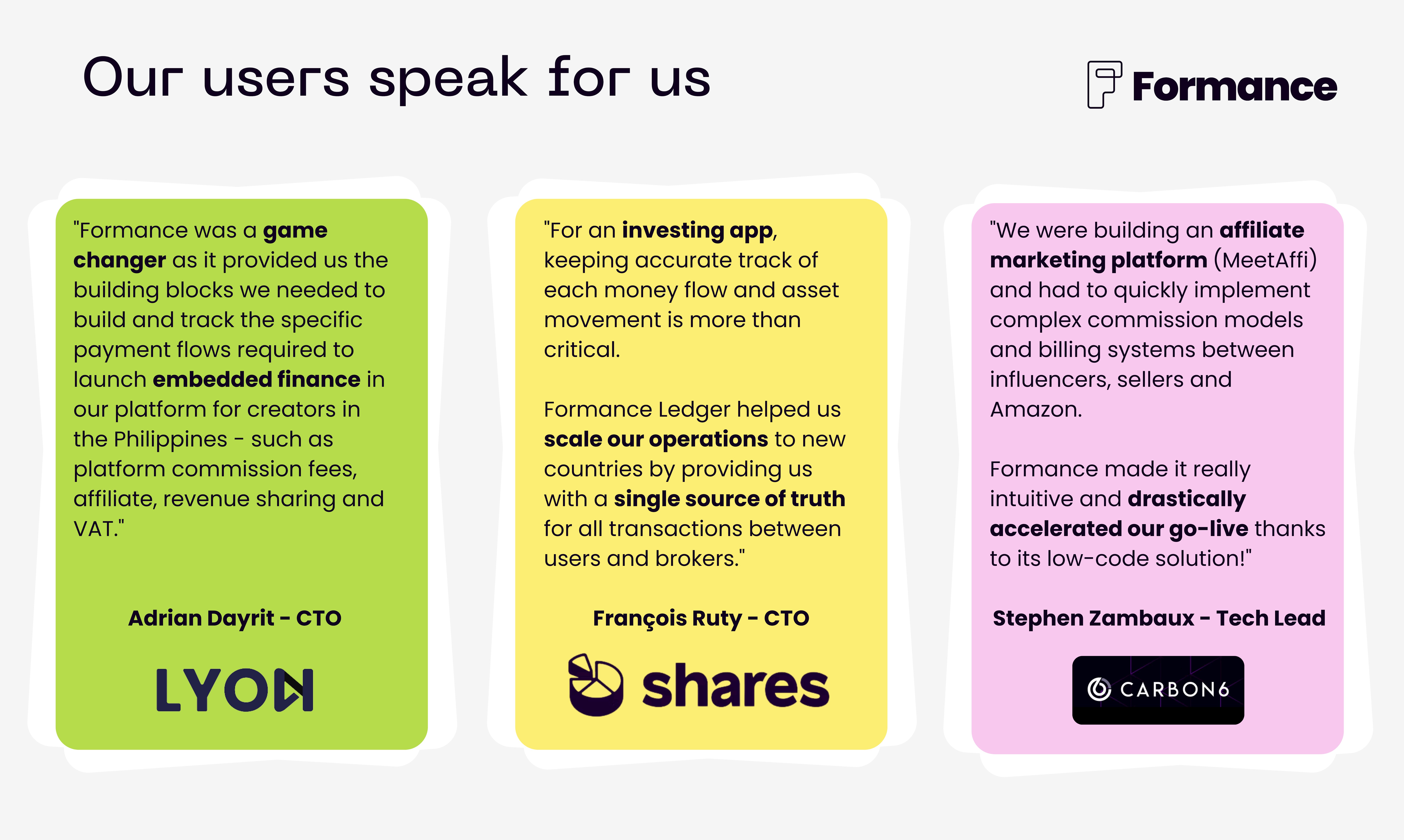 Formance gallery image