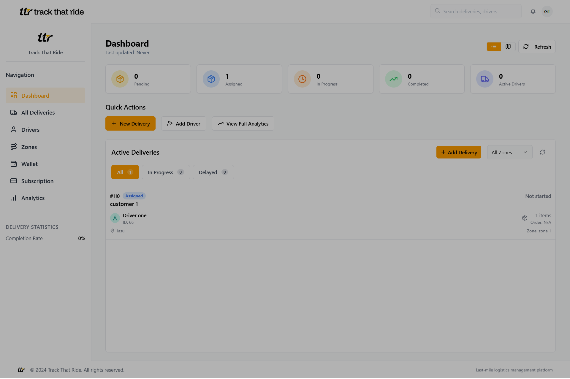 Track That Ride - Screenshot 3 showing product features and functionality