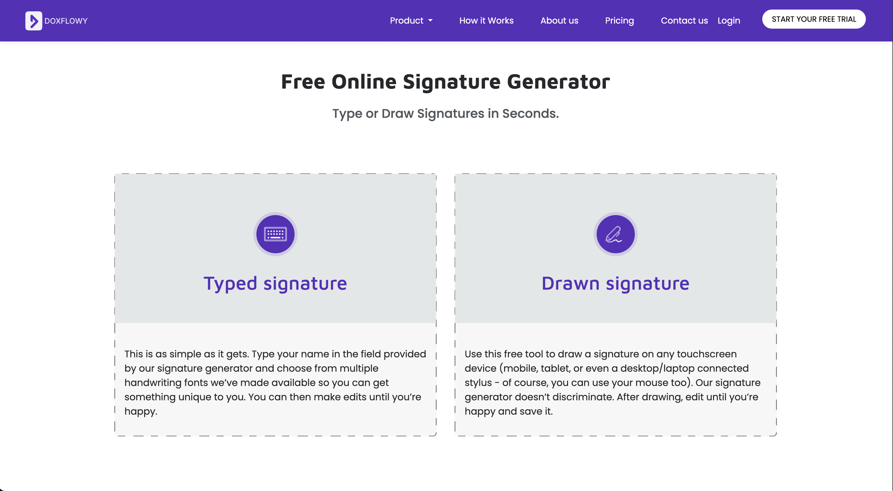 Doxflowy Free Online Signature Generator gallery image