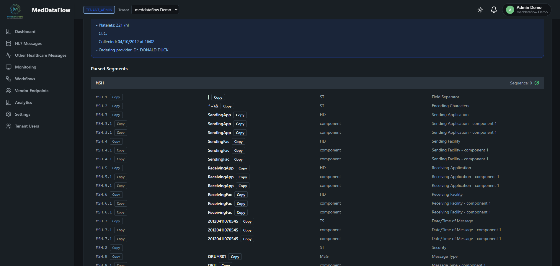 MedDataFlow - Screenshot 4 showing product features and functionality