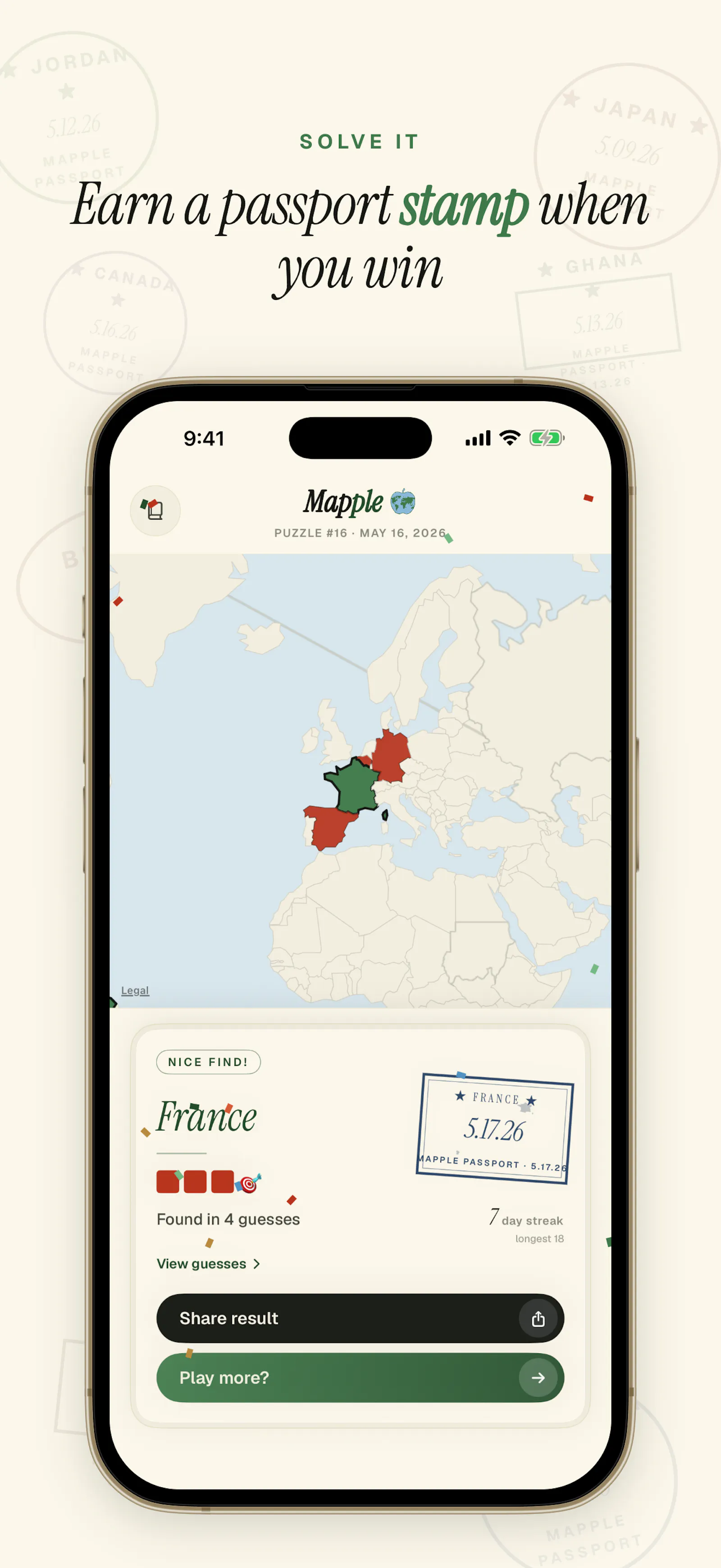 Mapple - A Daily Map Puzzle screenshot 4