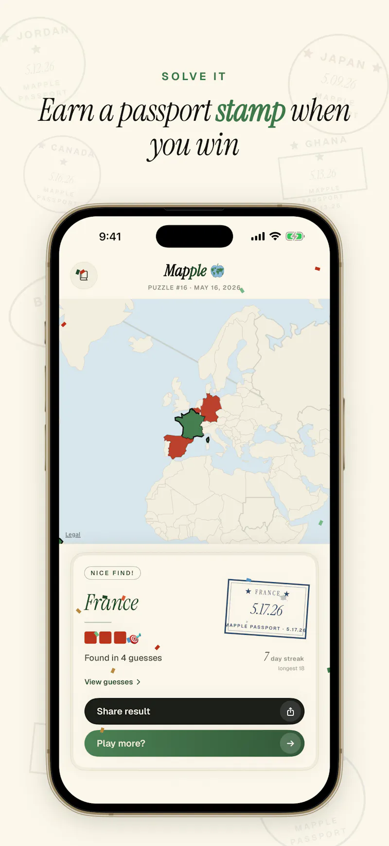 Mapple - A Daily Map Puzzle screenshot 4