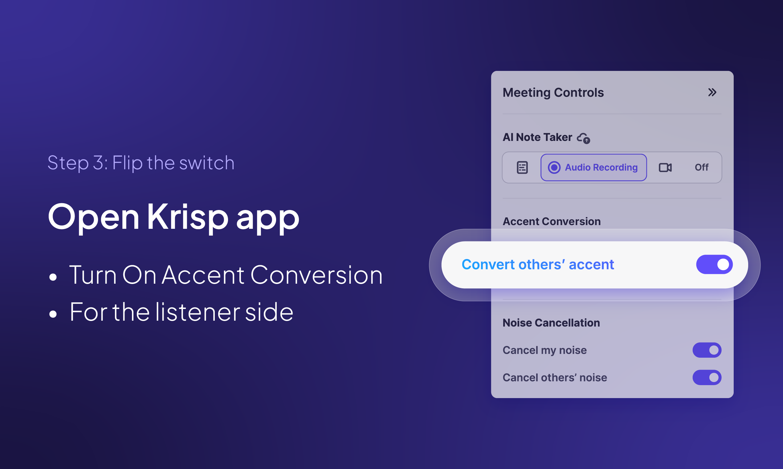 Krisp Accent Conversion gallery image