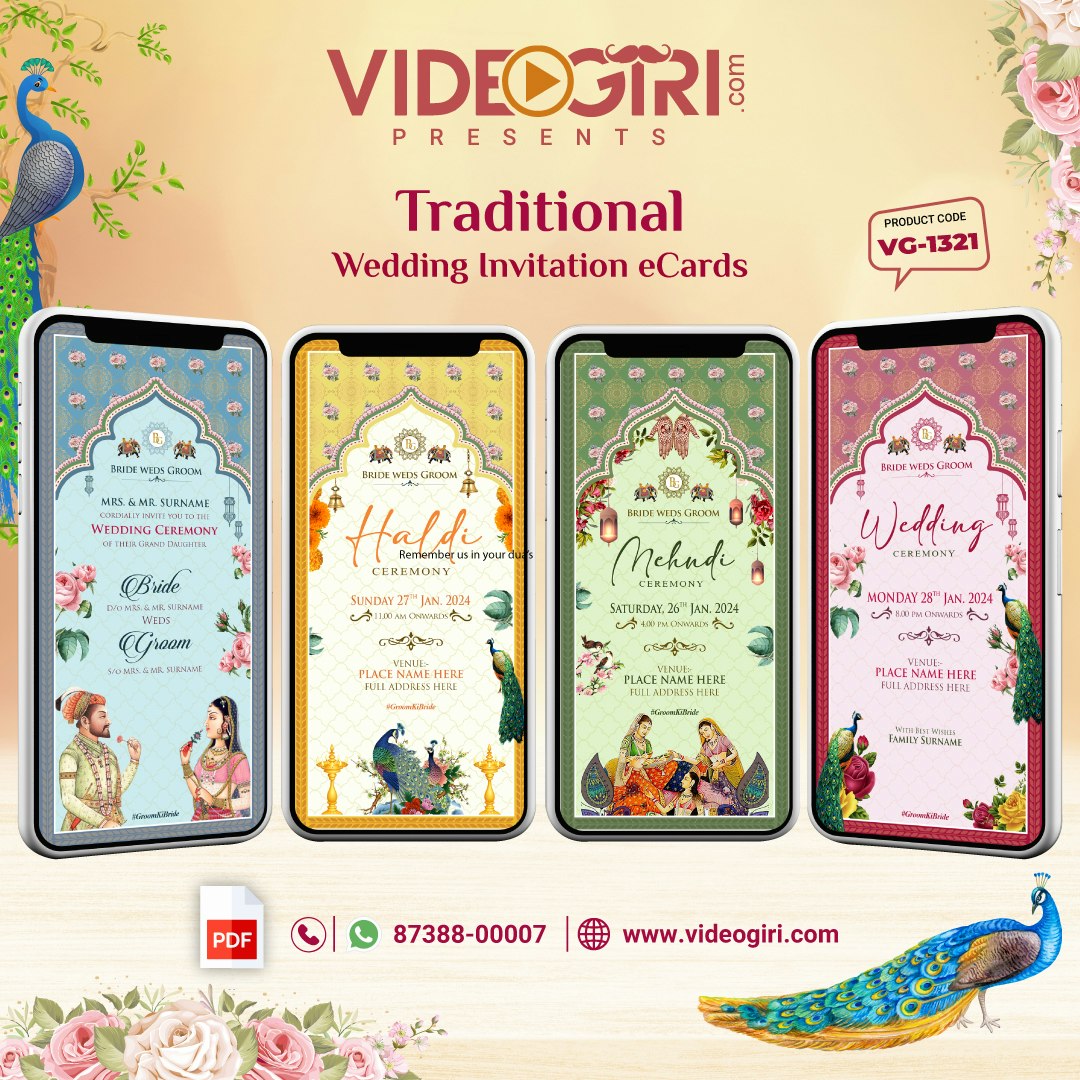 Tarjetas de invitación de bodas - Invitación digital para una boda específica media 1