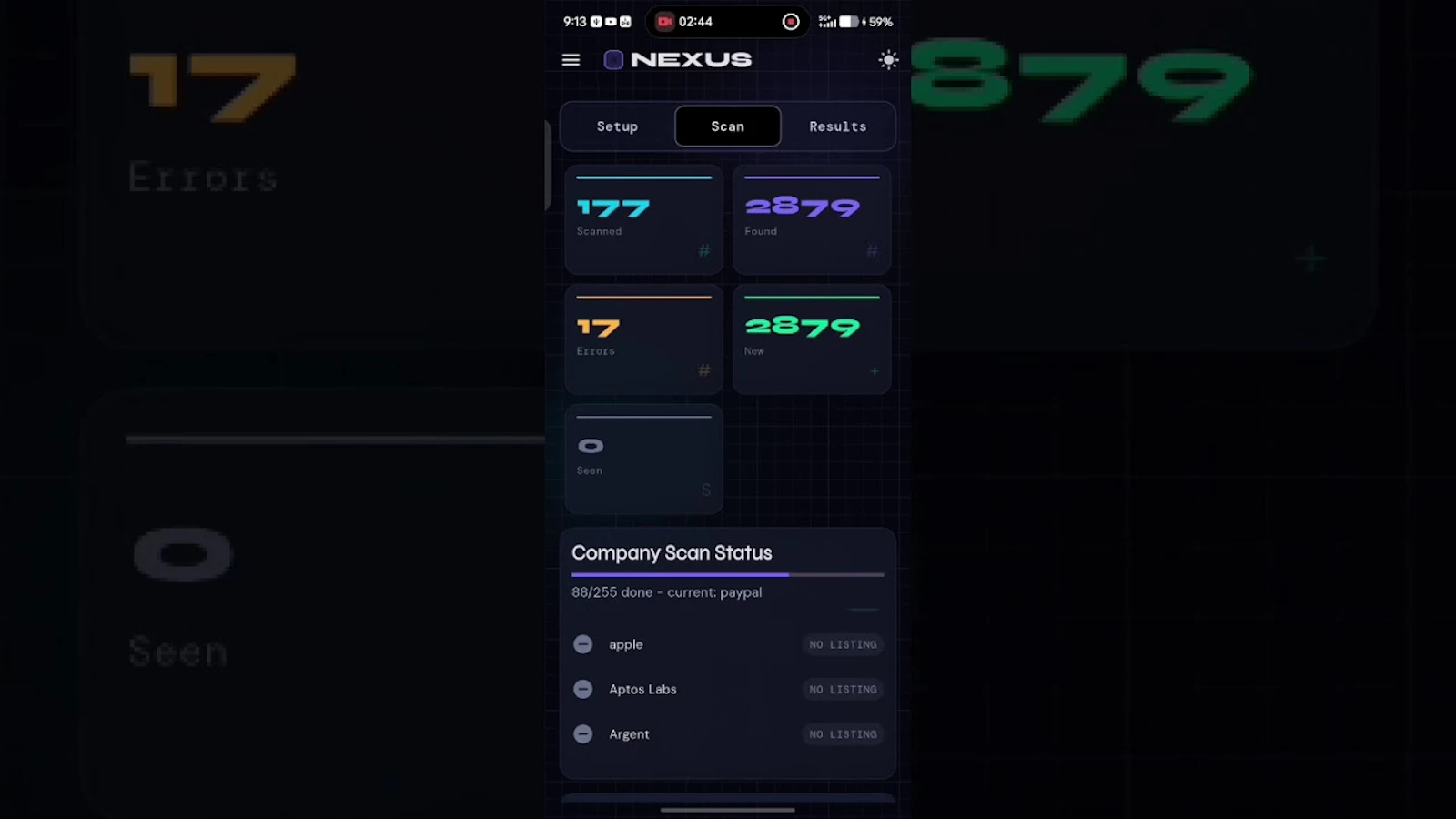 NEXUS Talent Radar — Smart Job Scanner screenshot 1 (video preview)