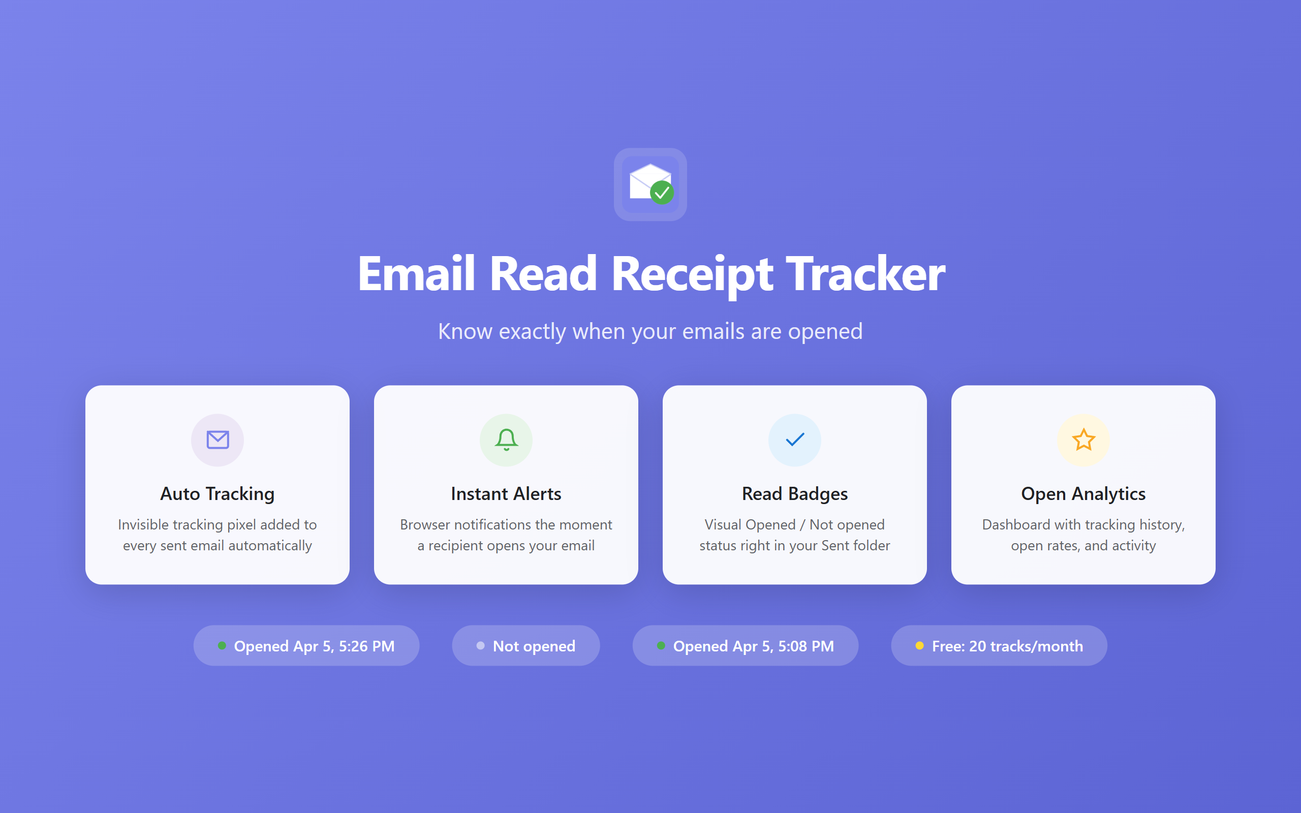 Gmail Email Read Receipt Tracker gallery image