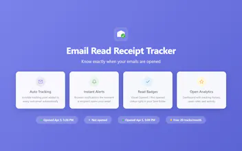 Gmail Email Read Receipt Tracker gallery image