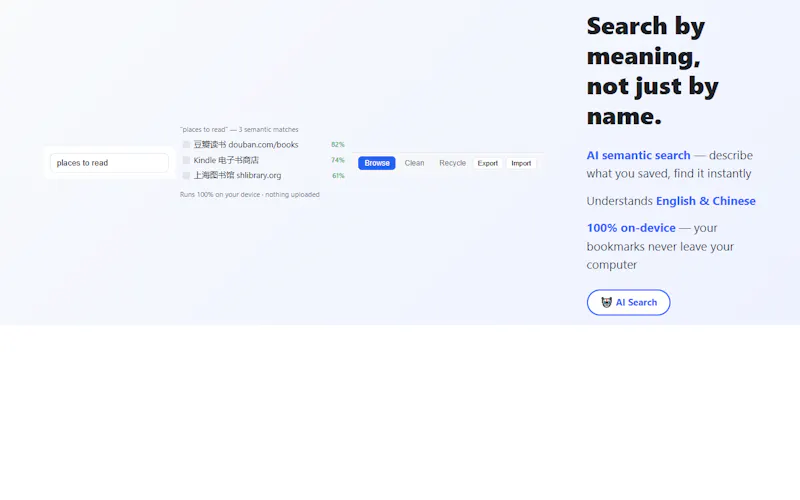 Bookmark Manager: Smart Cleanup & Search screenshot 5