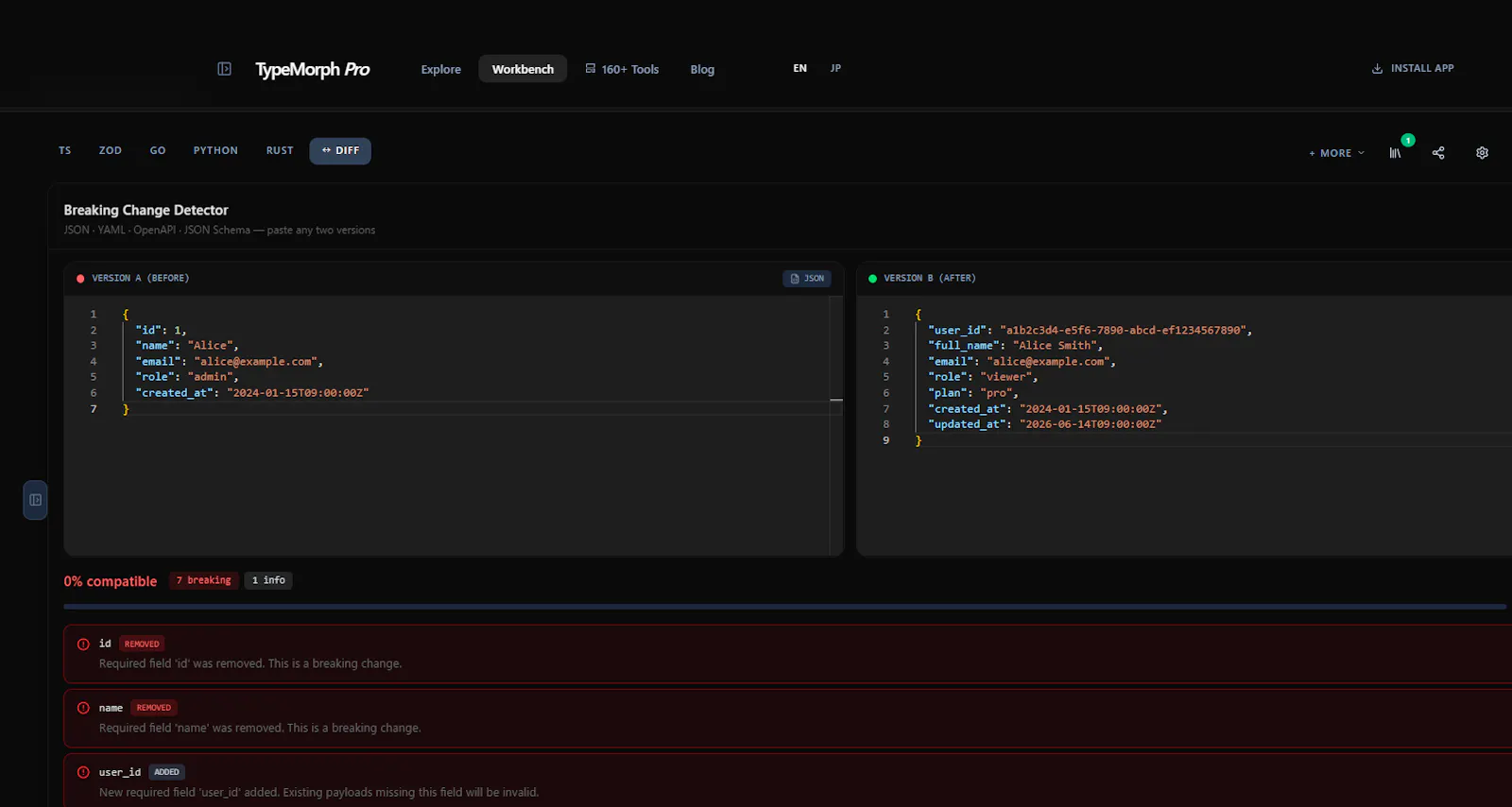 TypeMorph screenshot 2