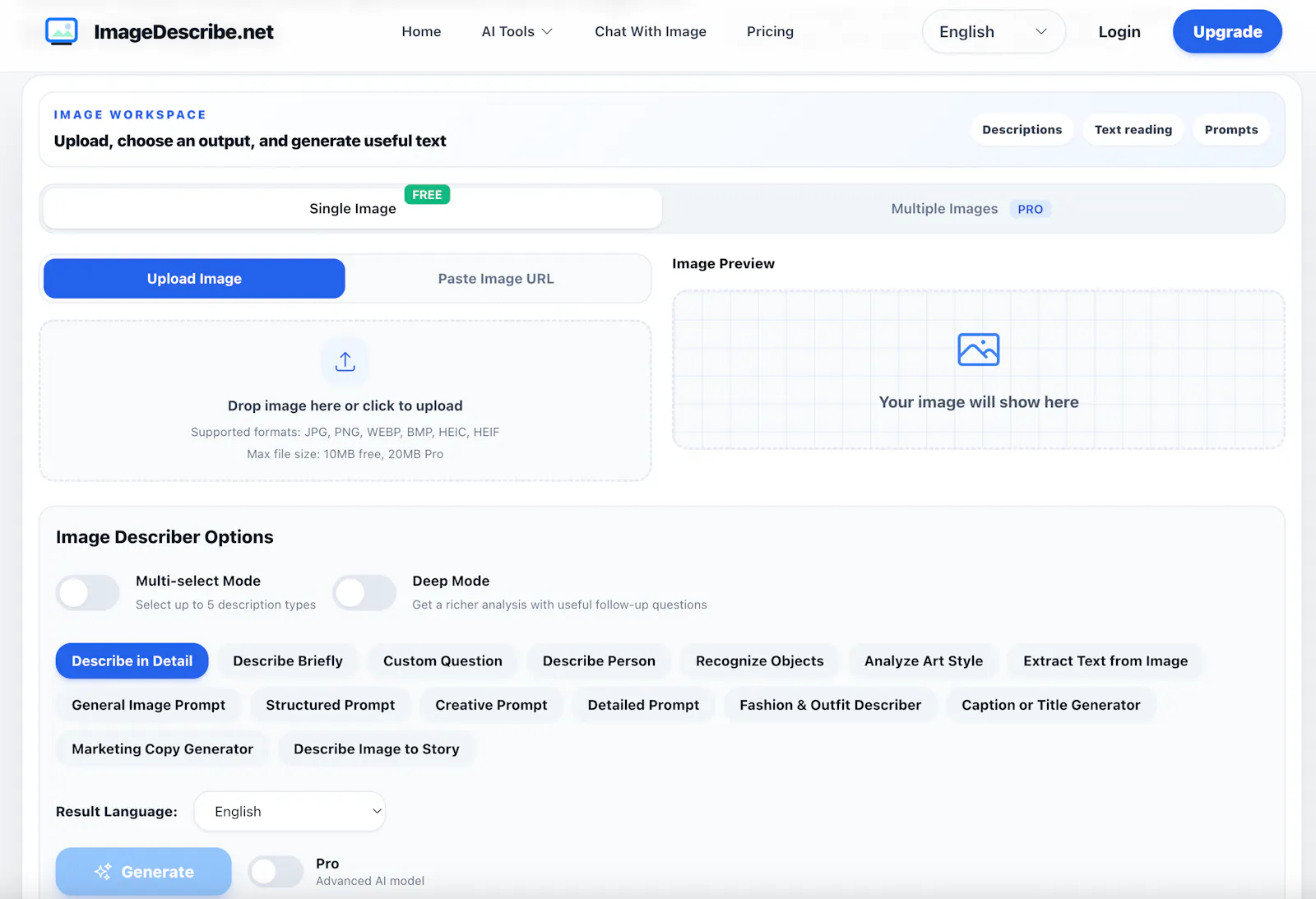 ImageDescribe screenshot 2