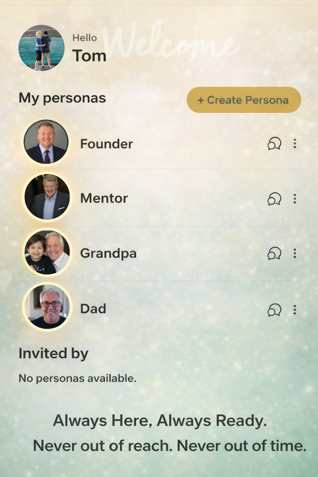 Forever Voice™ - Main product screenshot demonstrating key features and user interface