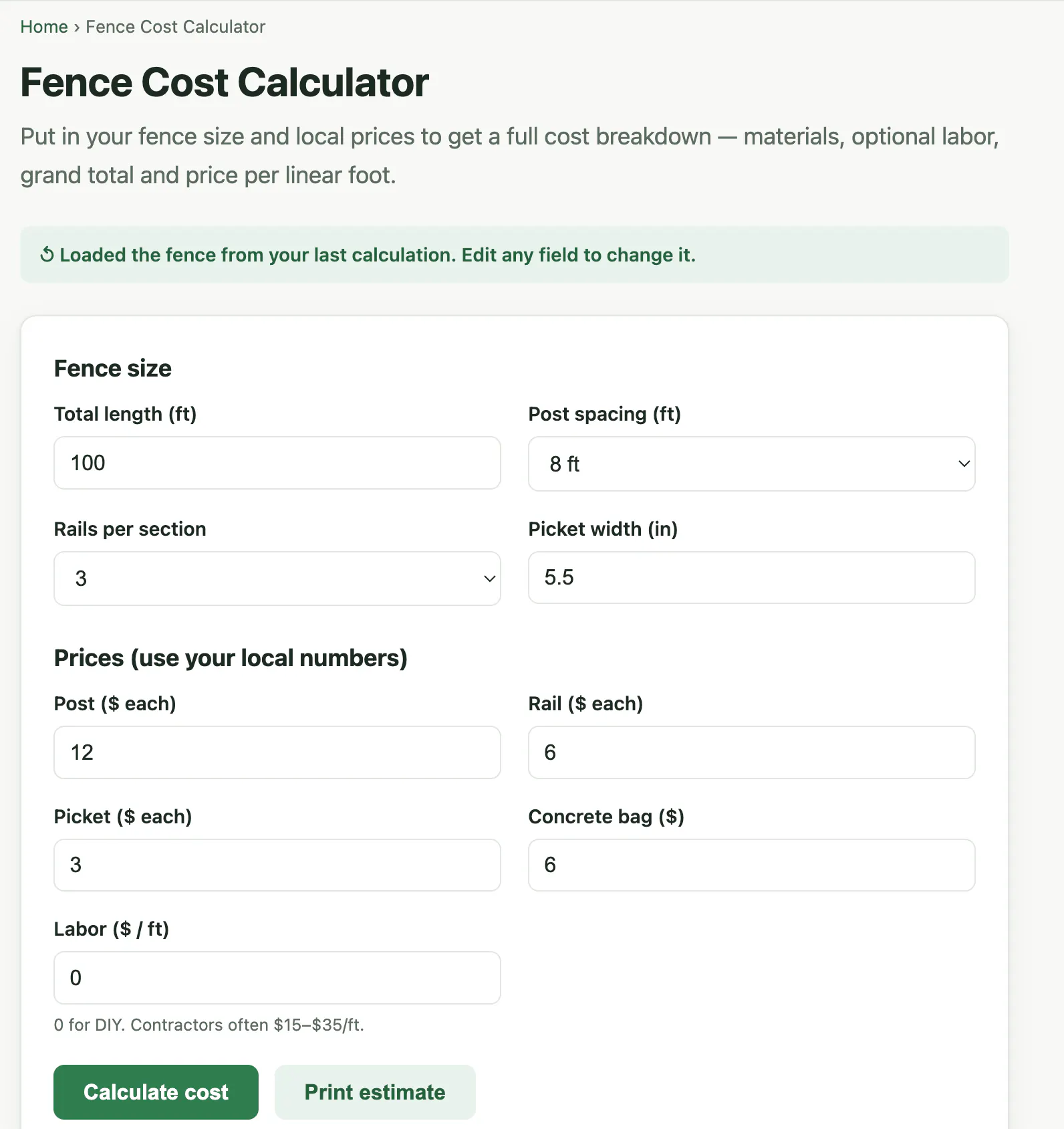 FenceTally gallery image