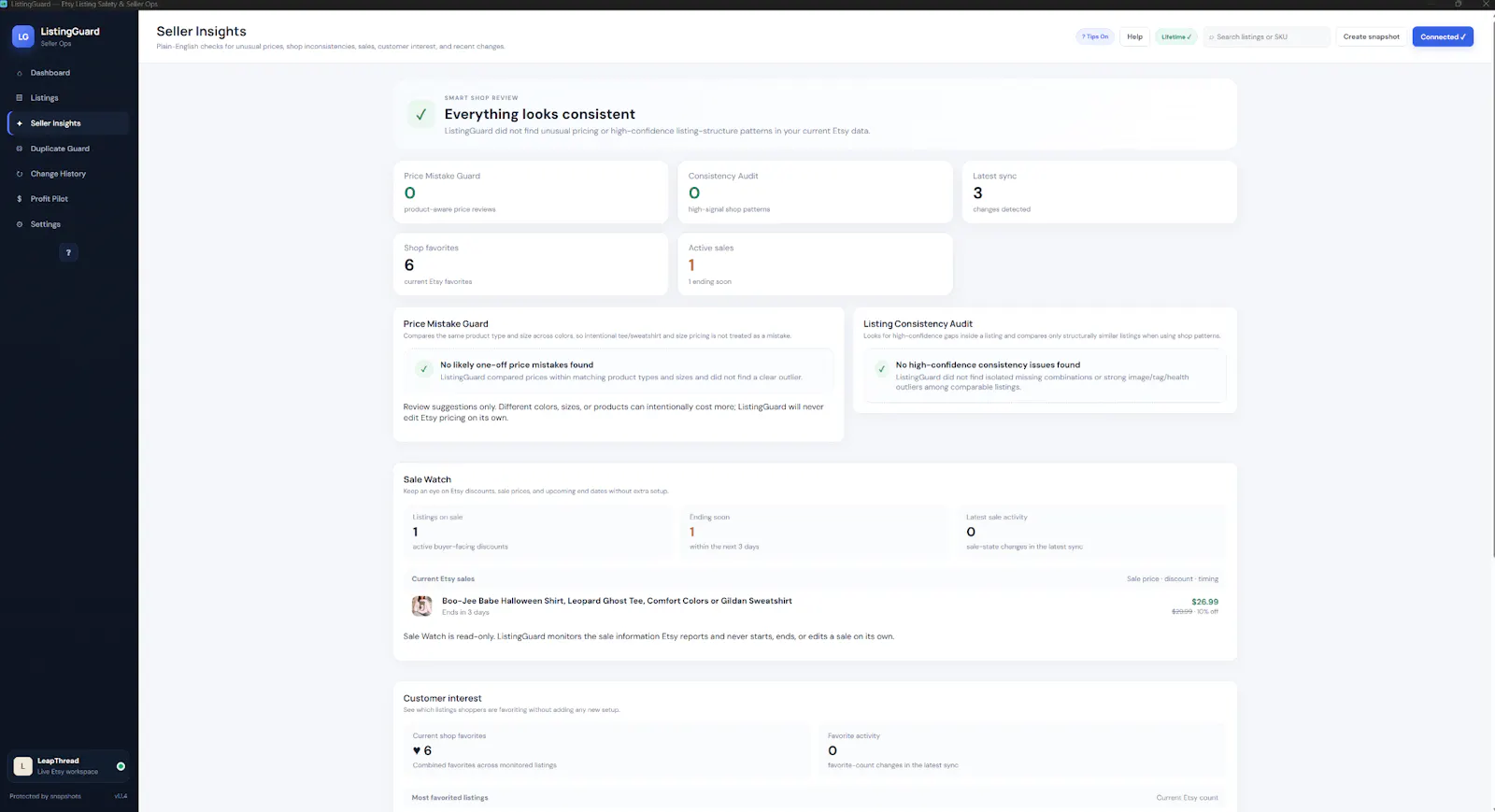 ListingGuard screenshot 2