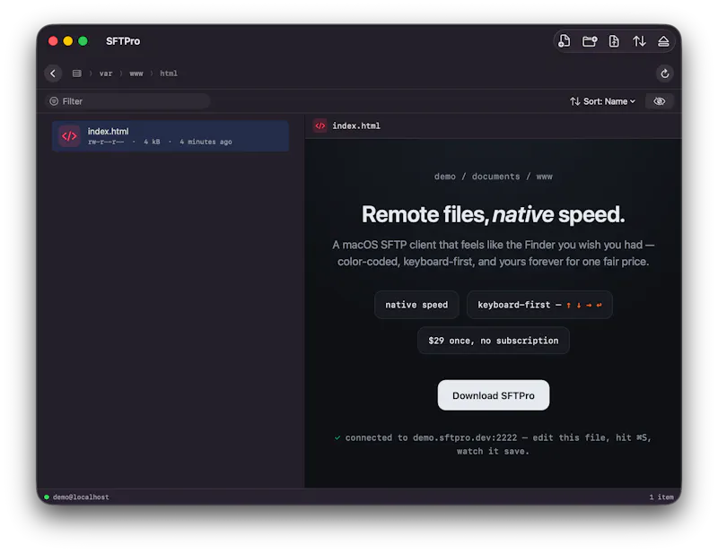 SFTPro screenshot 2