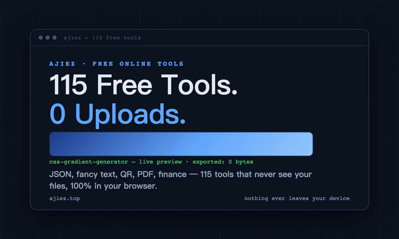 AJIEZ — Free Online Tools gallery image