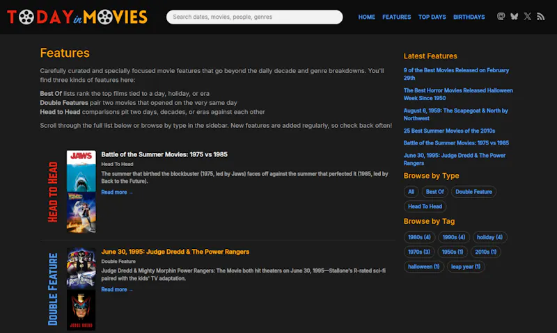 Today in Movies screenshot 6