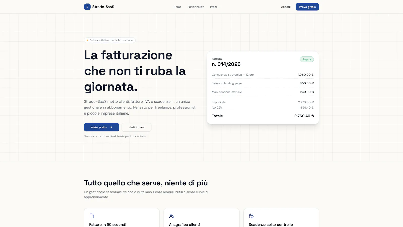 Strado-SaaS screenshot 1