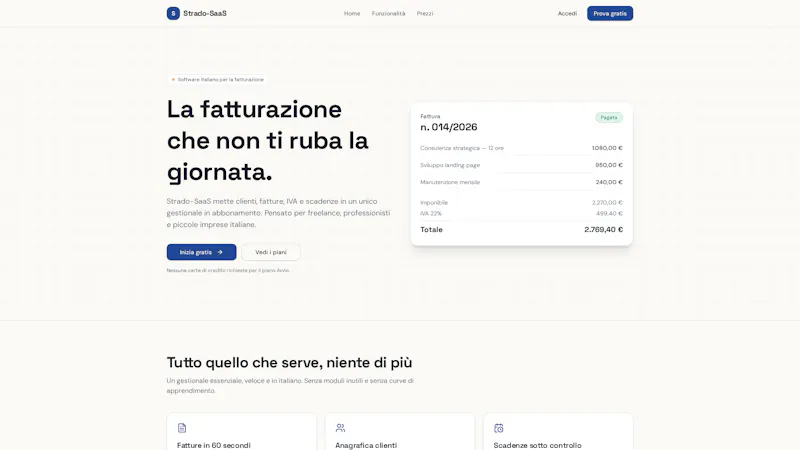 Strado-SaaS screenshot 1