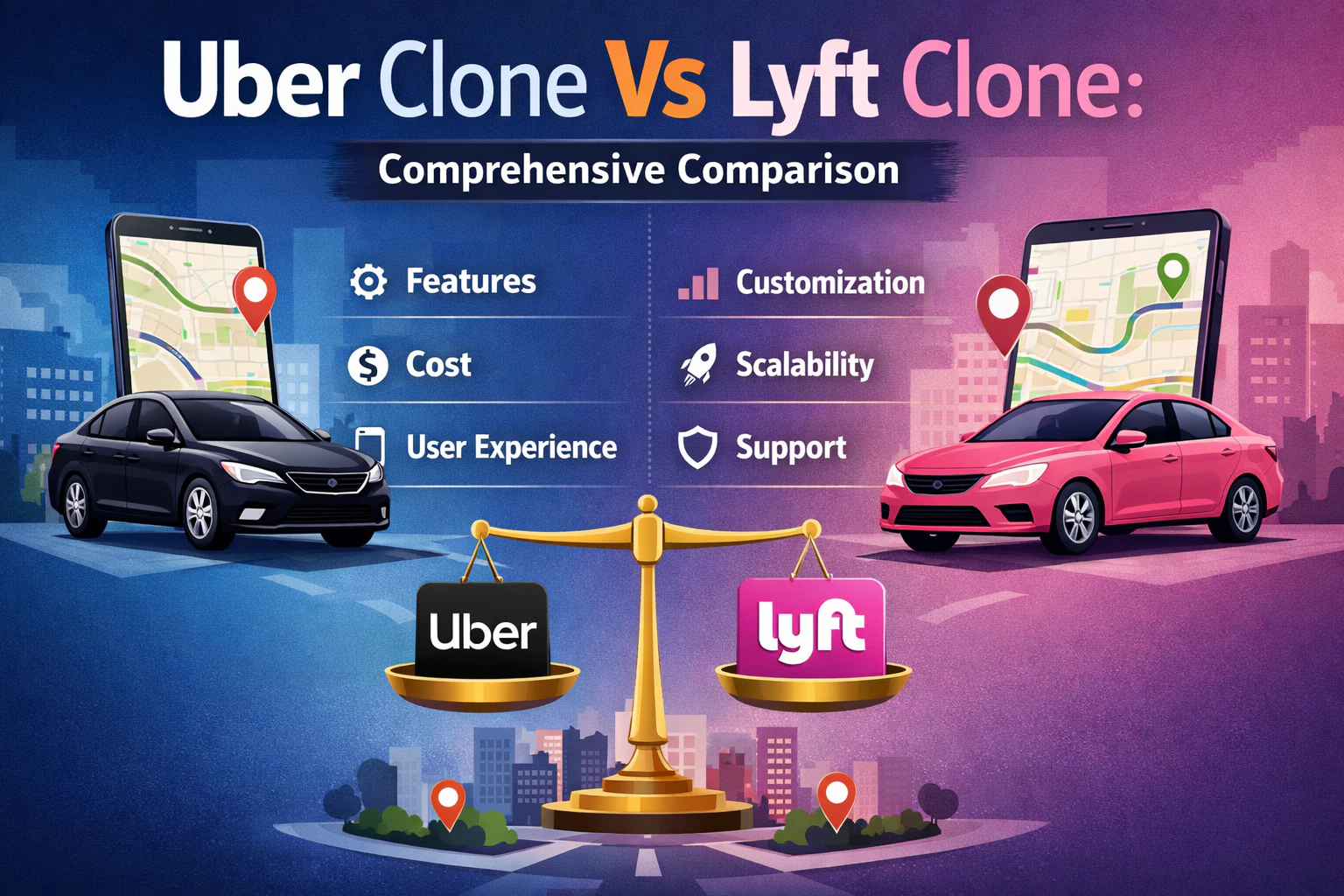 Uber vs Lyft Clone for Startups