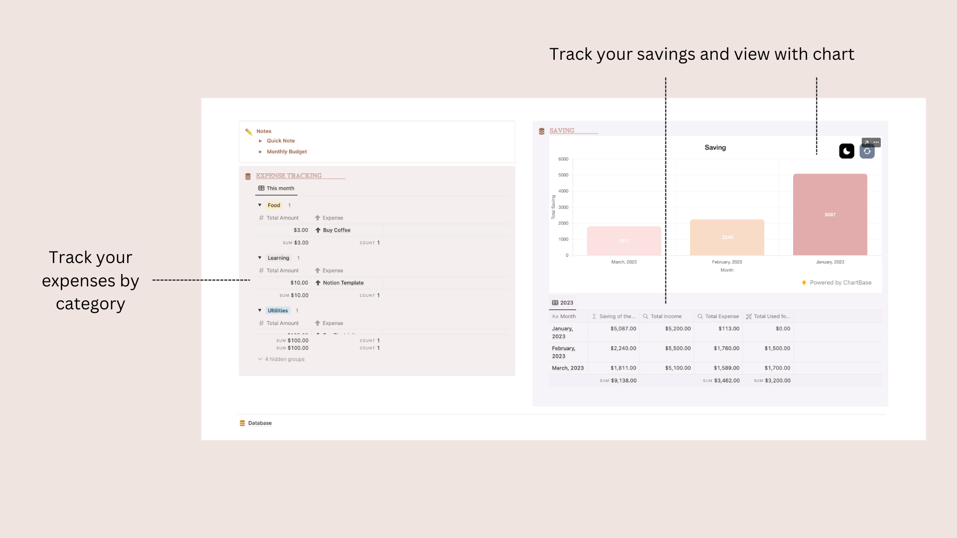 Mídia 2 de Notion Ultimate Finance Tracker 1.0