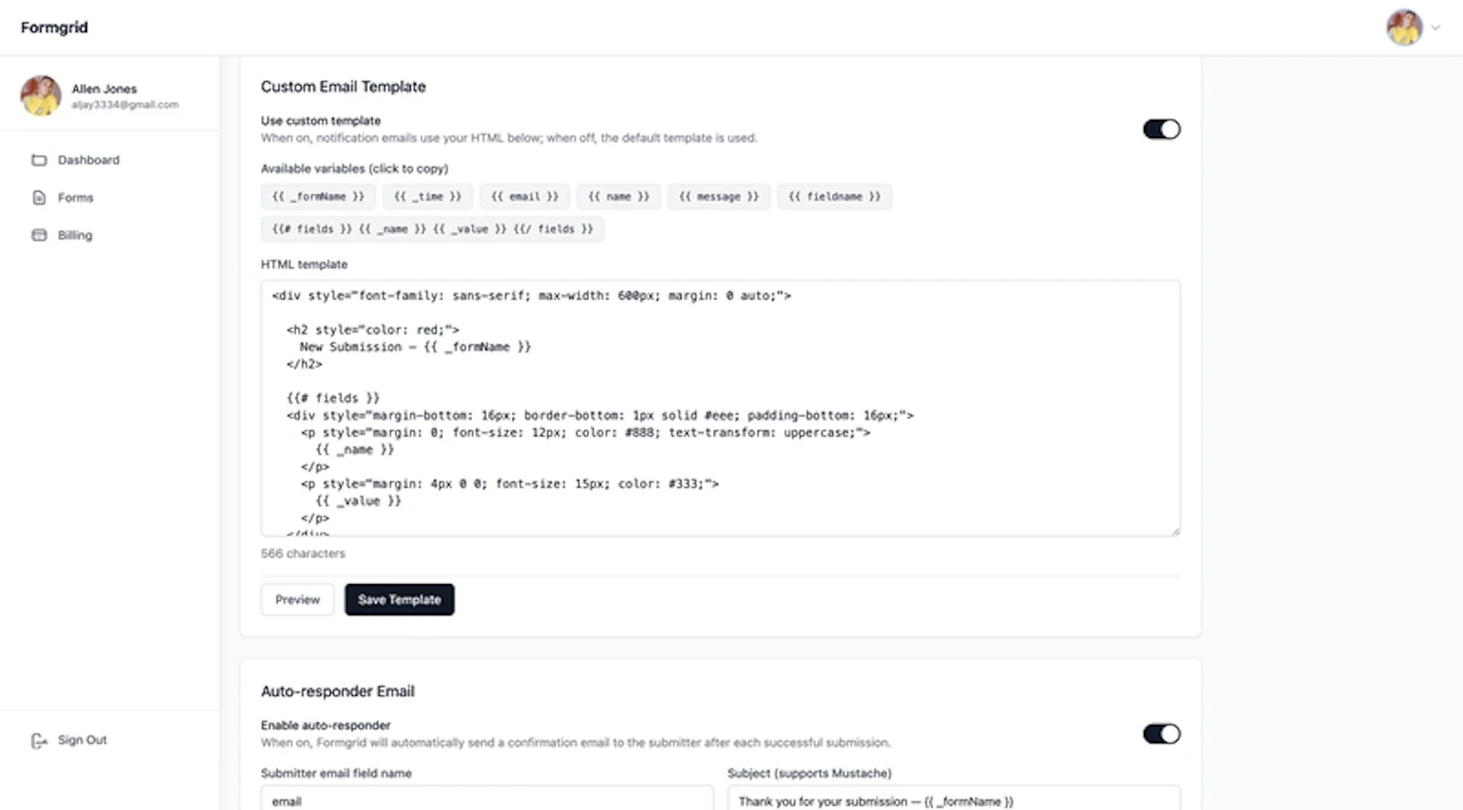 Formgrid screenshot 7