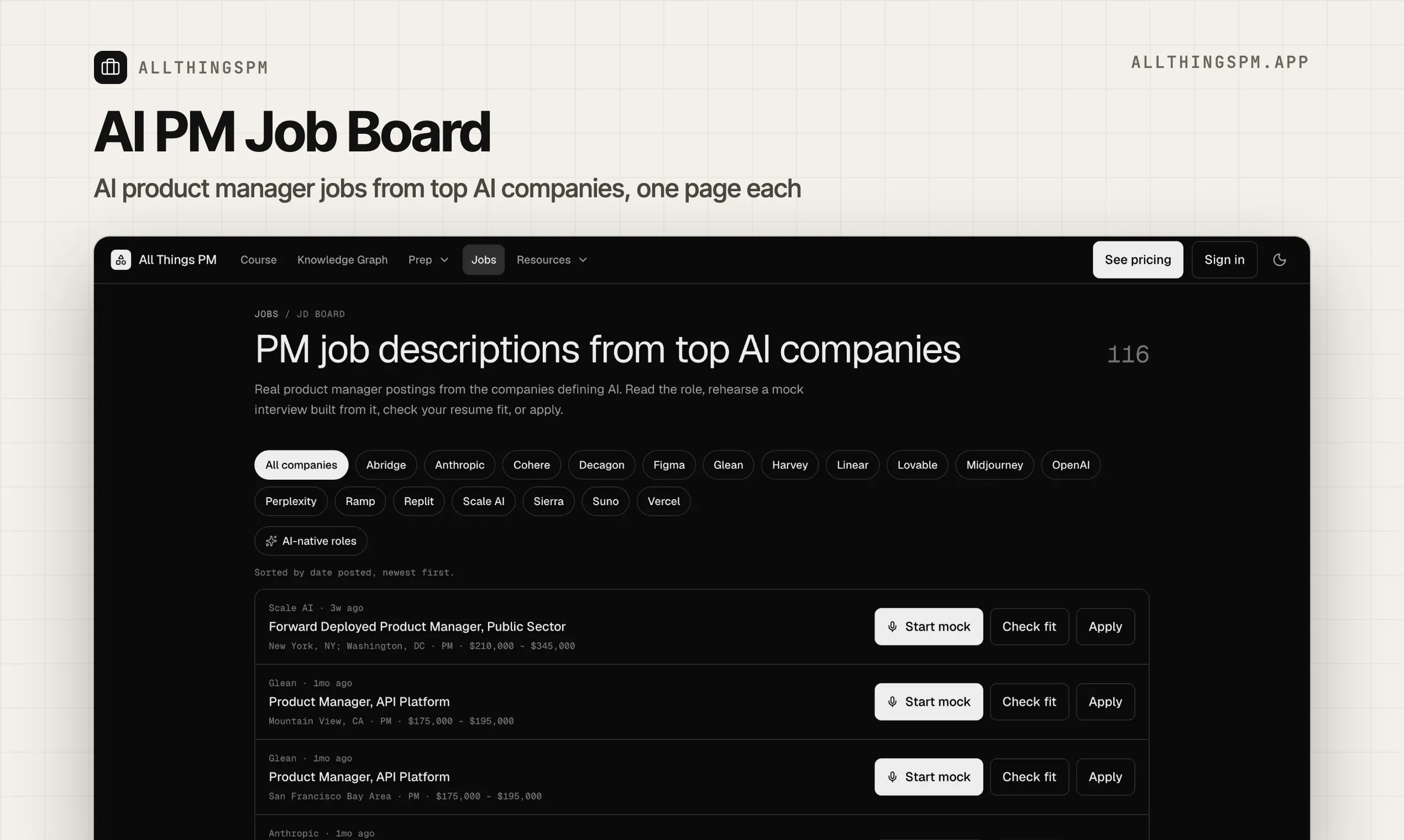 AI PM Job Board by AllthingsPM gallery image