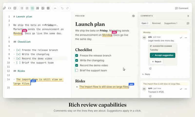 Markdoc screenshot 4
