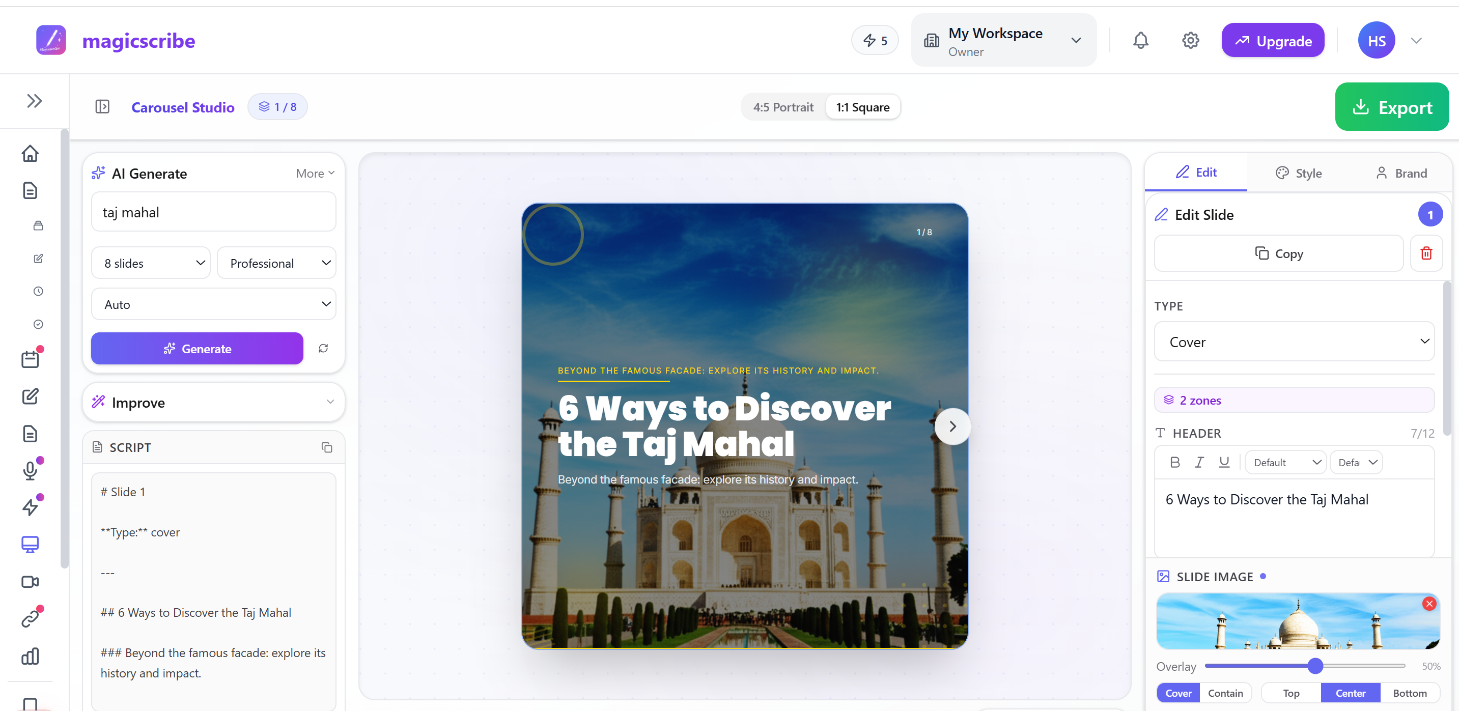 magicscribe gallery image