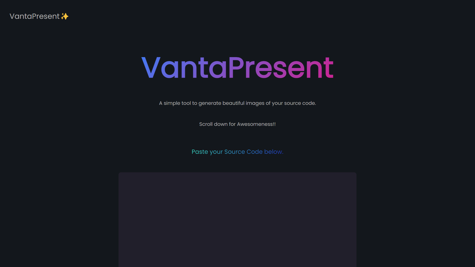 VantaPresent