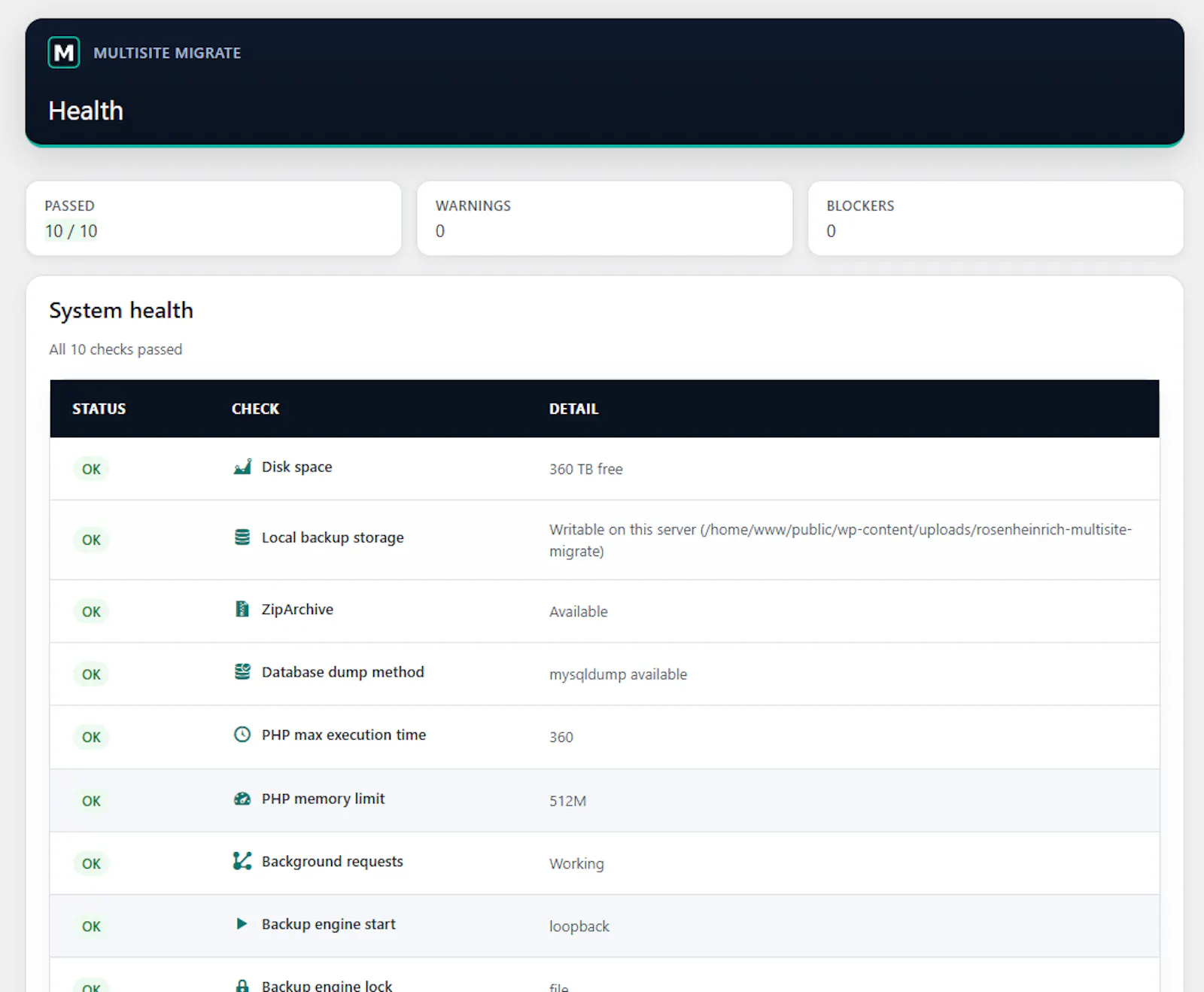 Multisite Migrate screenshot 5