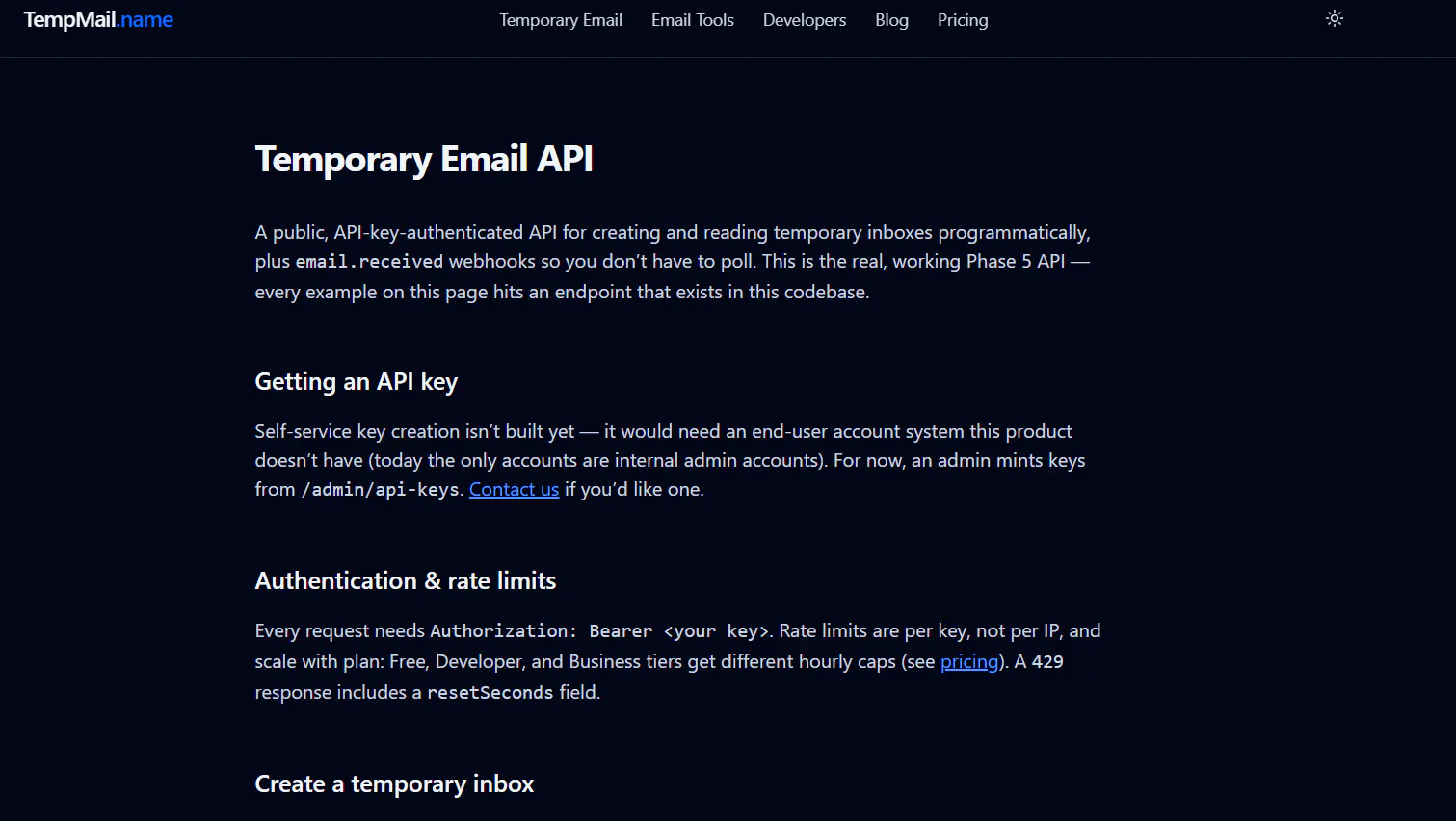 TempMail.name gallery image