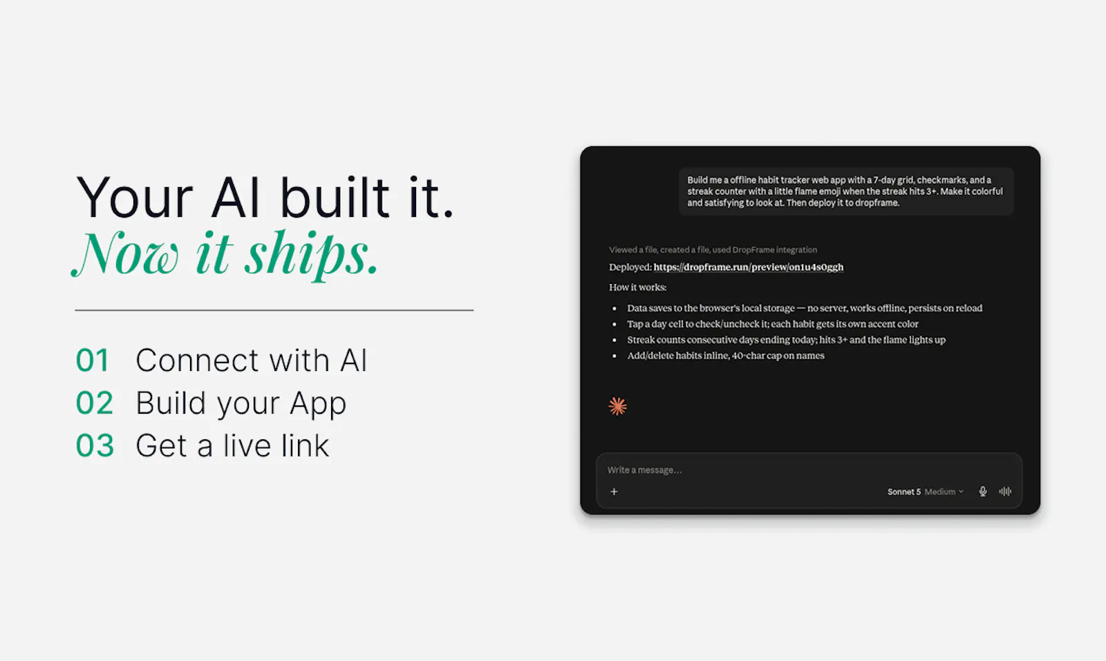 Dropframe screenshot 2