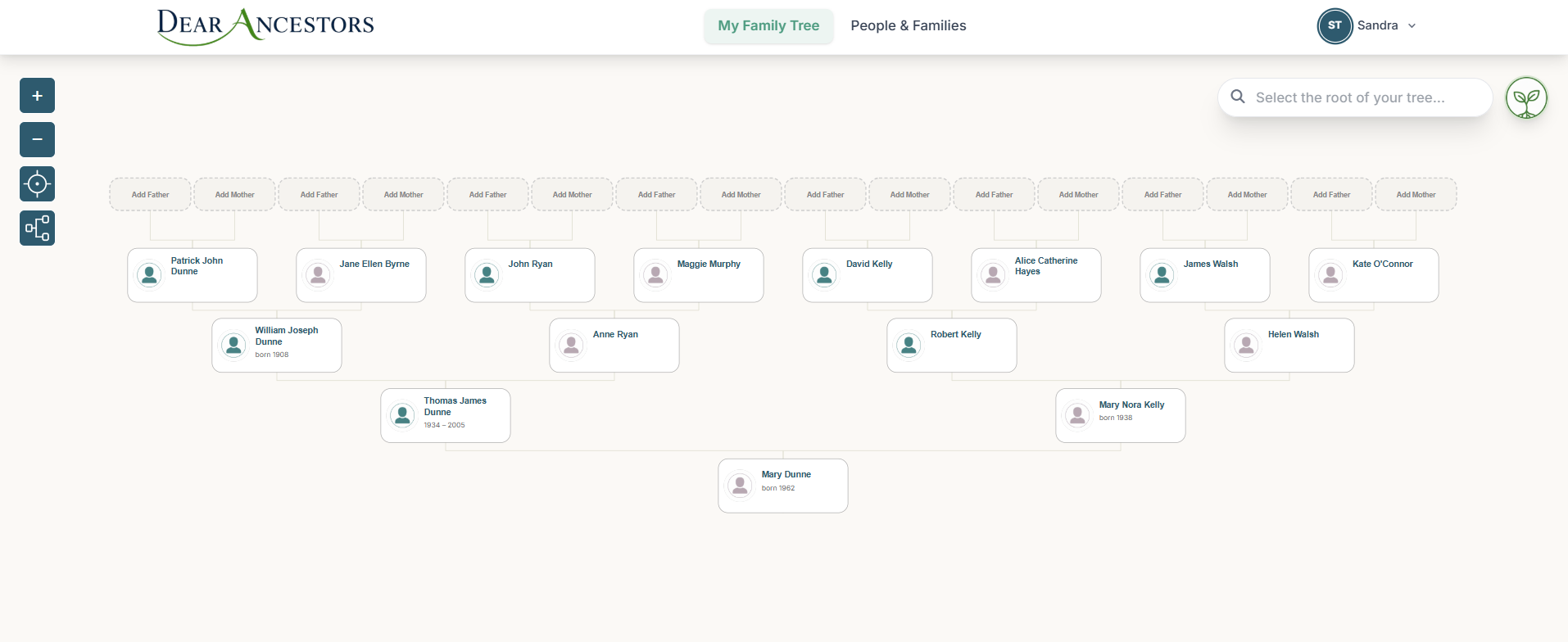 Dear Ancestors - Main product screenshot demonstrating key features and user interface
