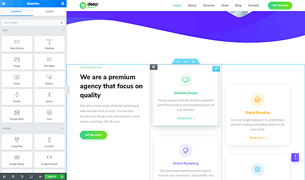 Deep WordPress Theme gallery image