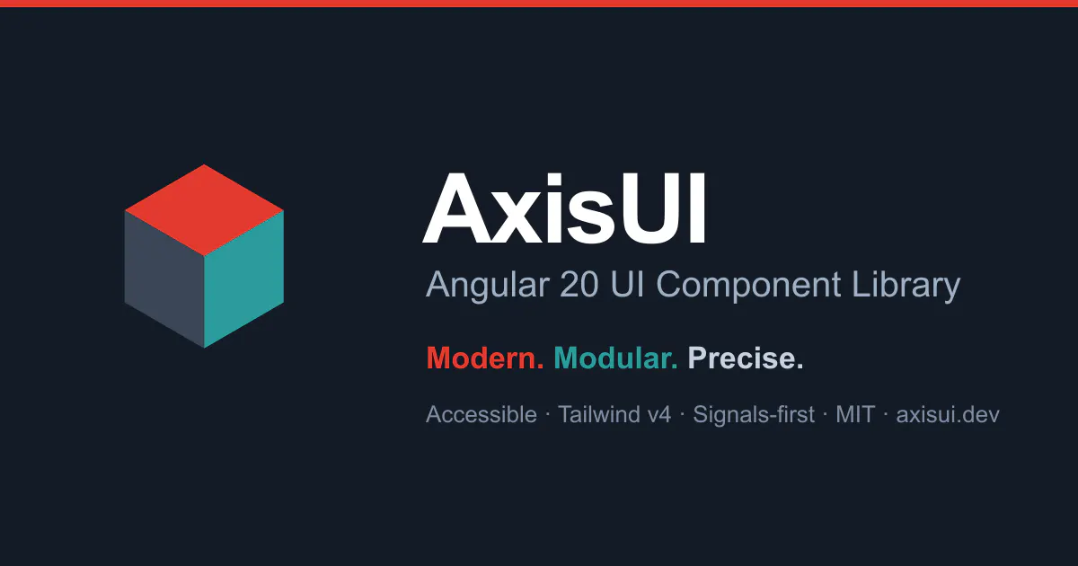 AxisUI — Angular 20 UI Library gallery image