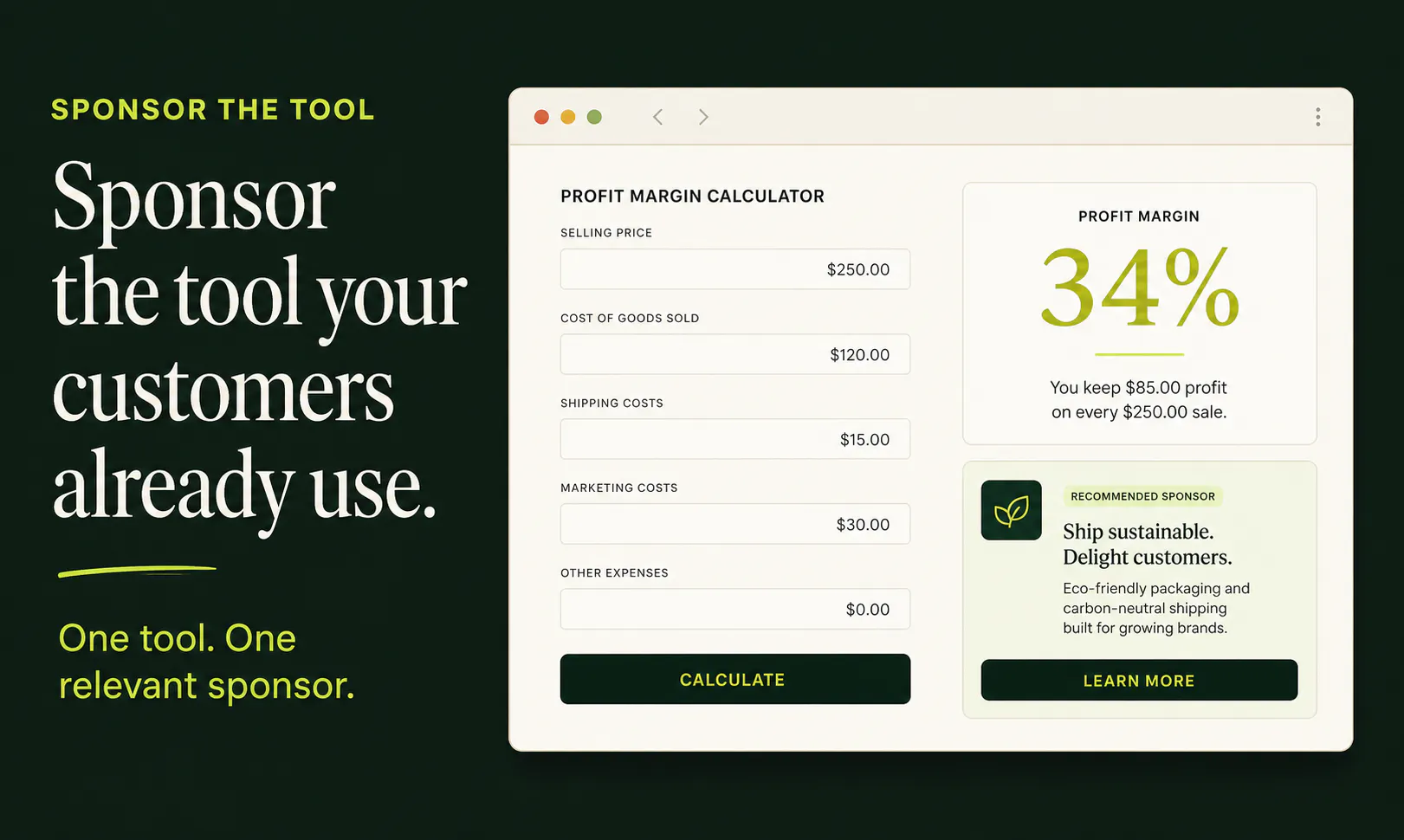 Sponsor The Tool gallery image