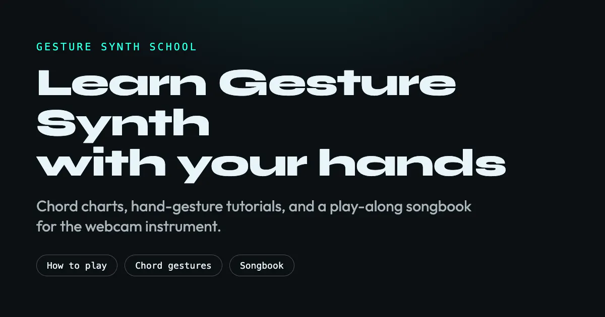Gesture Synth School gallery image