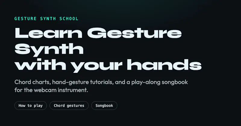 Gesture Synth School screenshot 2