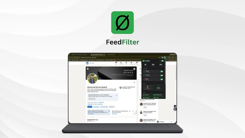 Welcome to FeedFilter screenshot 1 (video preview)