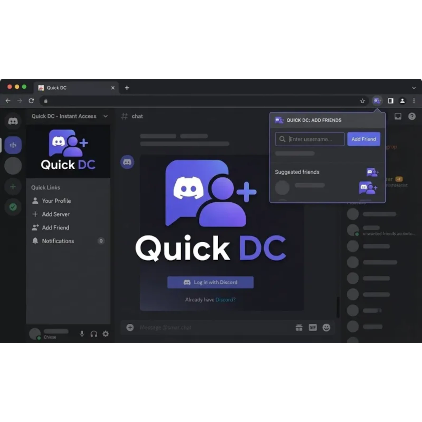 QuickDC screenshot 1